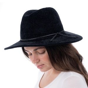 Women's Chenille Panama Hat.